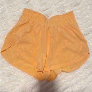 Women's Orange Athletic Shorts